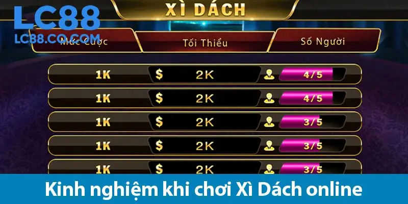 Chia sẻ kinh nghiệm chơi bài xì dách với phần thưởng cực hấp dẫn